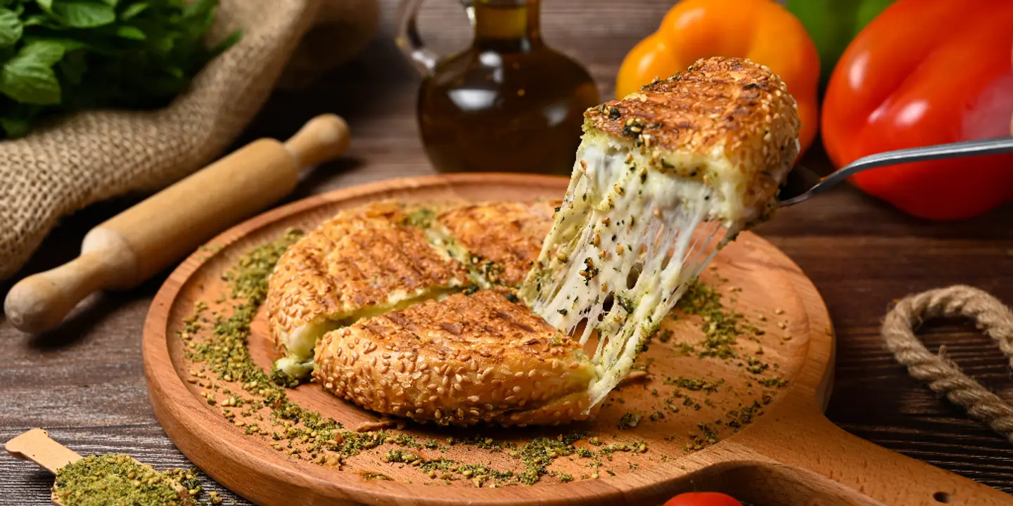 Baked Akkawi With Thyme - Baked Akkawi With Thyme