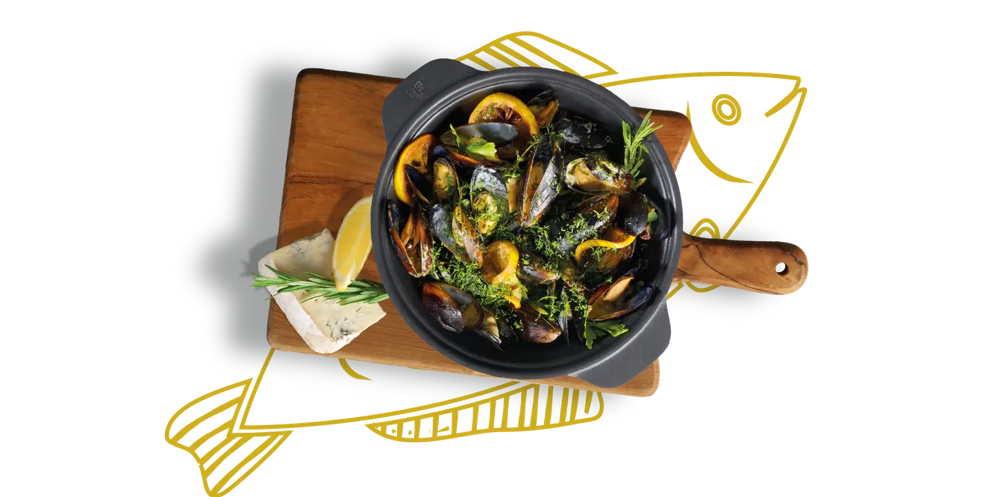 Mussels Roquefort
