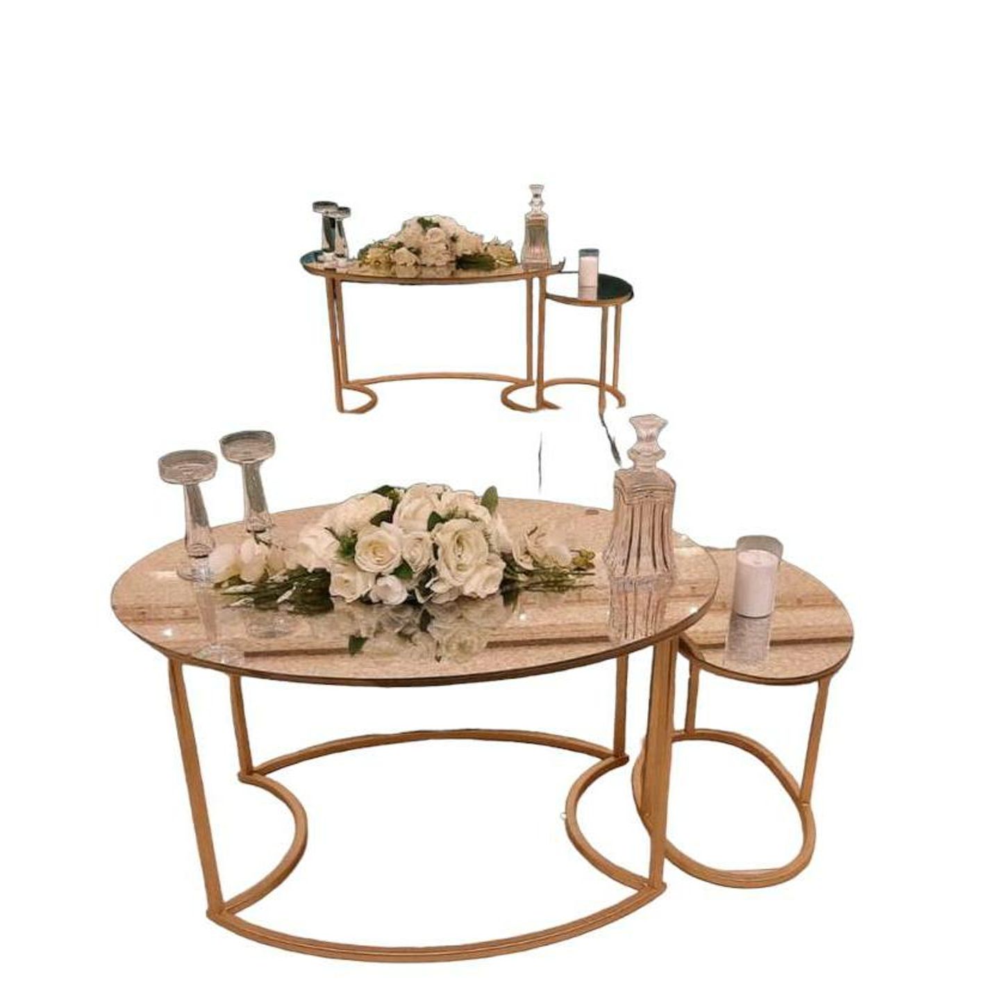 Table Bouquet Of Flower Roses, Yuniya And Accessor
