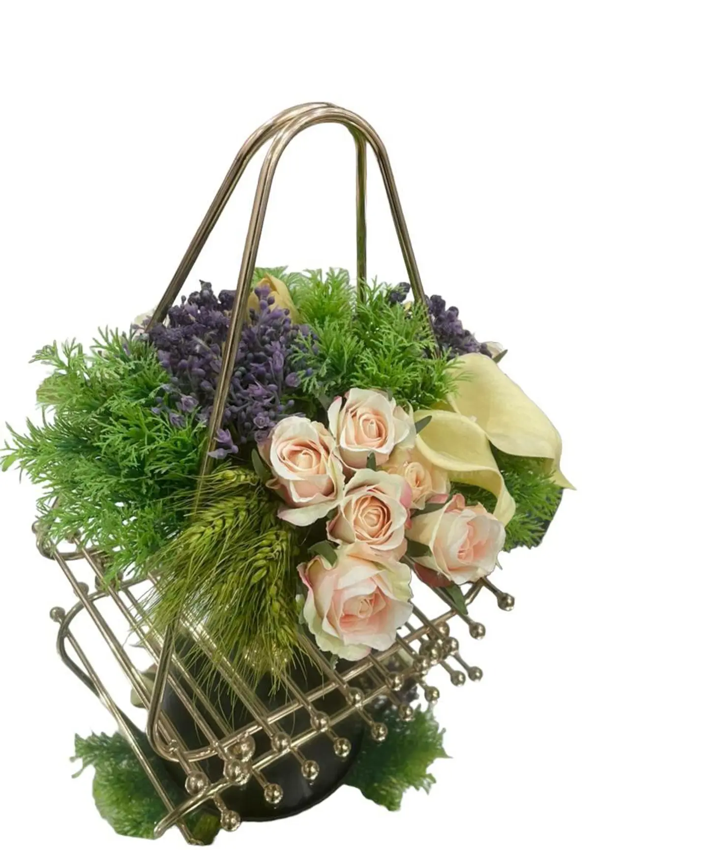 سله ورد جوري مع الاكسسورات