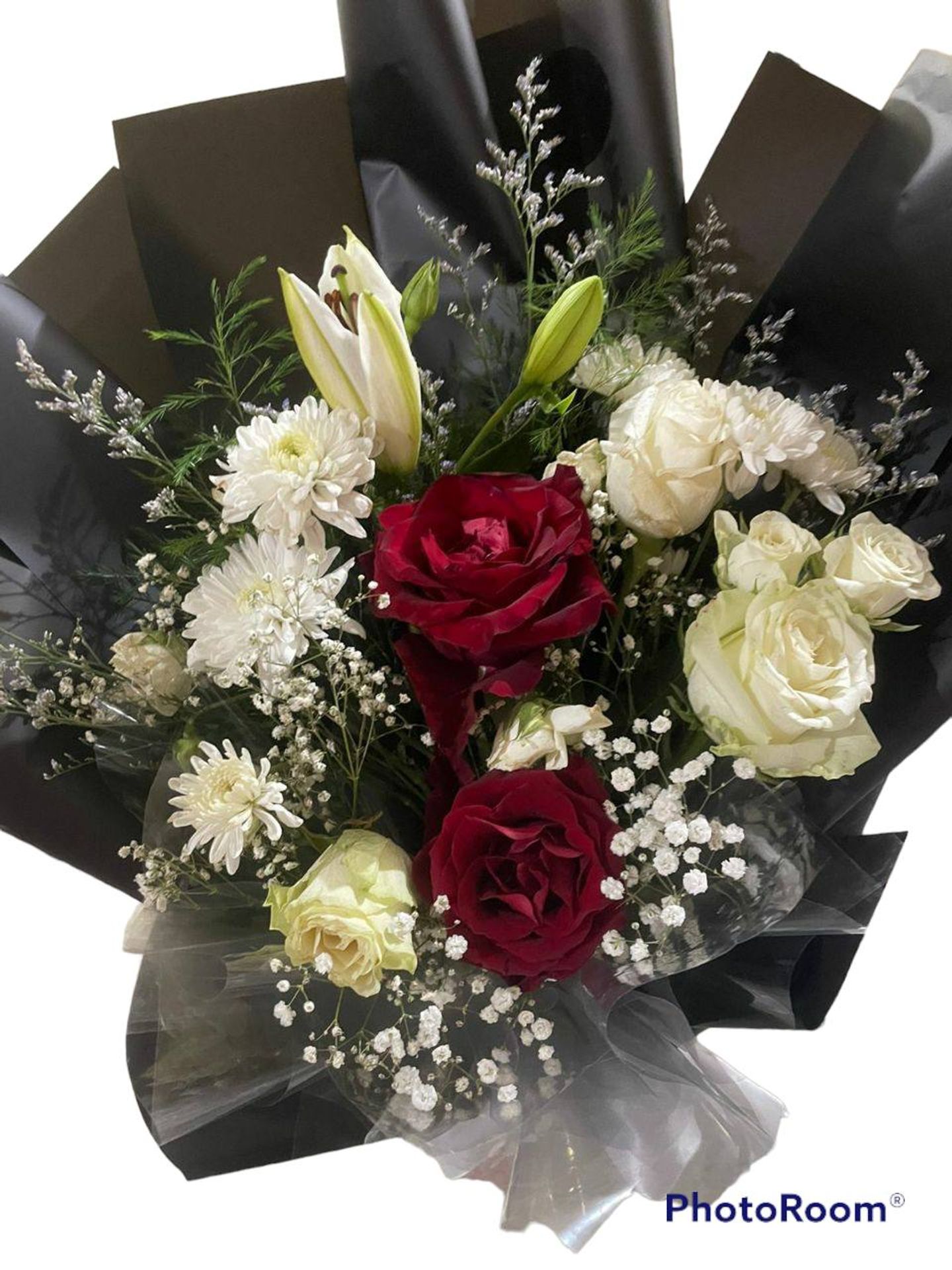 Bouquet Of Flowers With Foam Max From Casa, Roses And Accessories