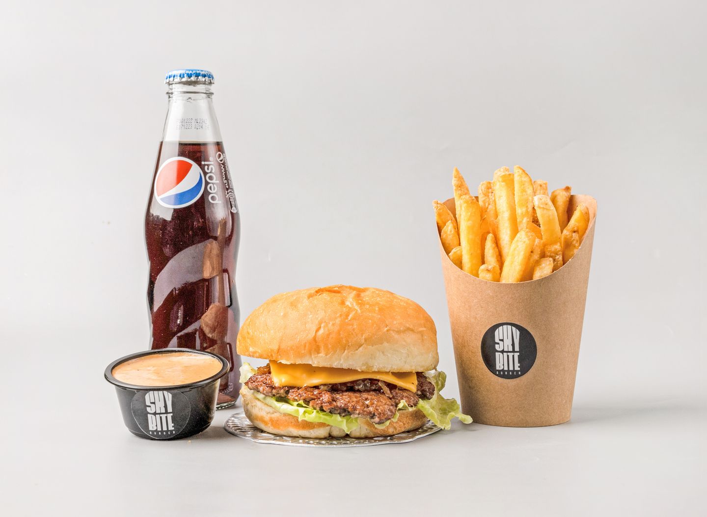 Meat Burger Meal 1x1