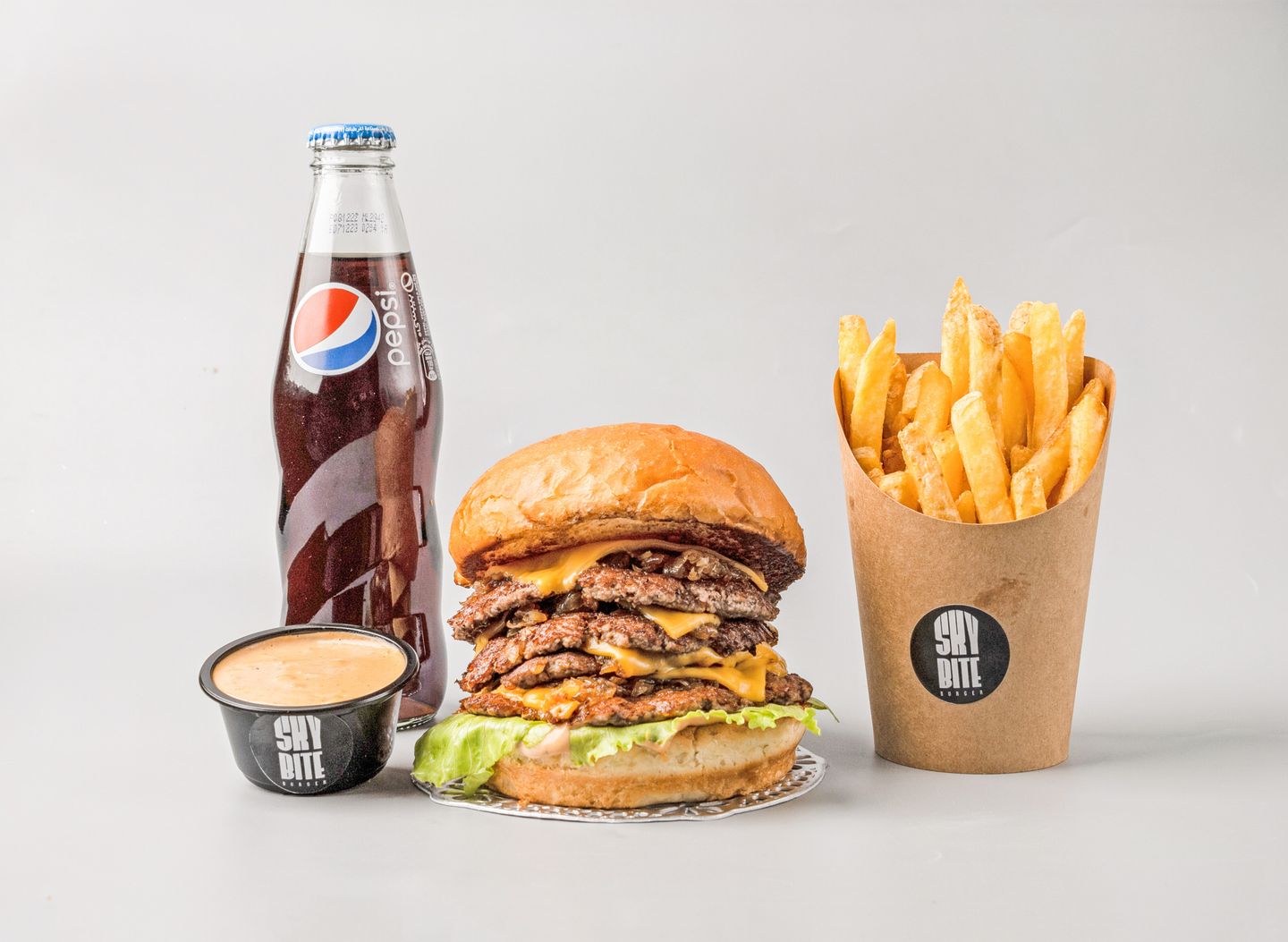 Meat Burger Meal 4x4