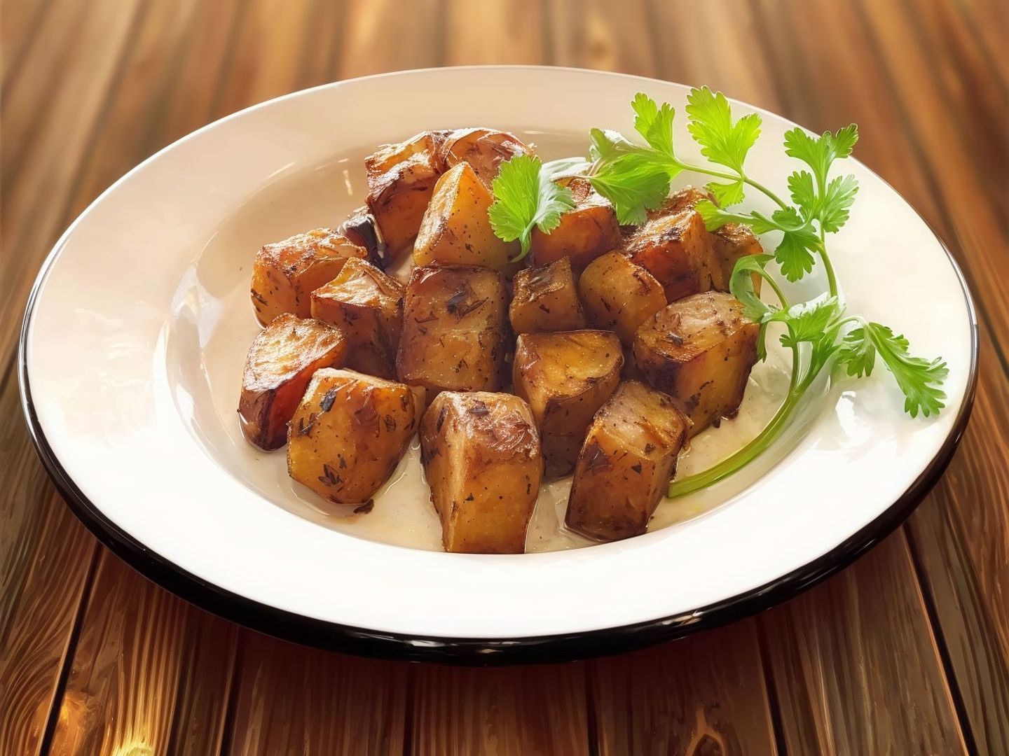 Half Roasted Potatoes