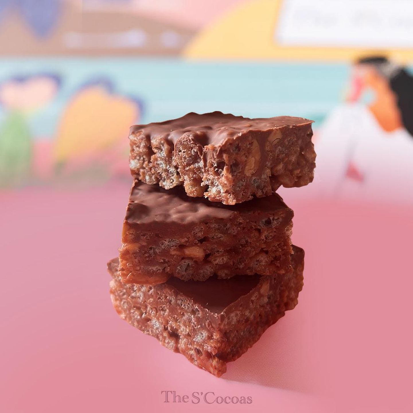Mini Snickers Rice Crispy Bites
