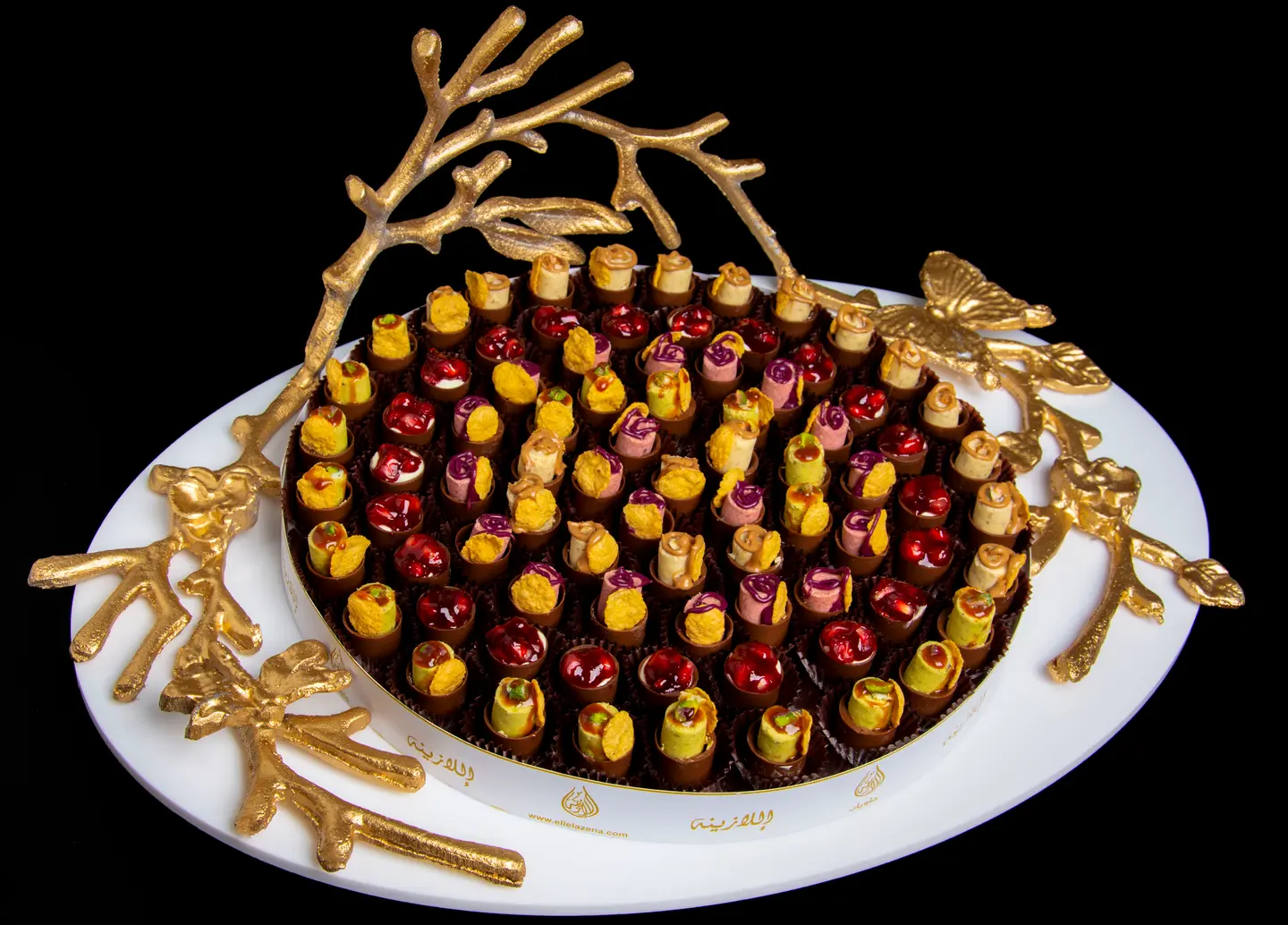 Plexi Tray Chocolate Cups With Ghariba