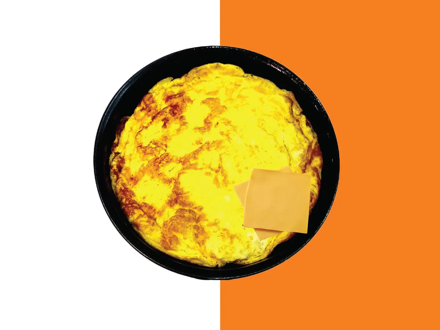 Fried Eggs With Cheese