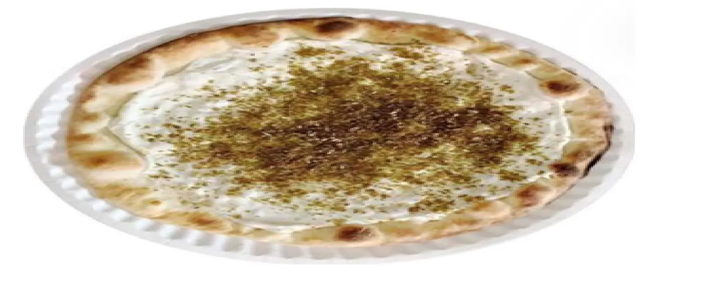 لبنه بالزعتر