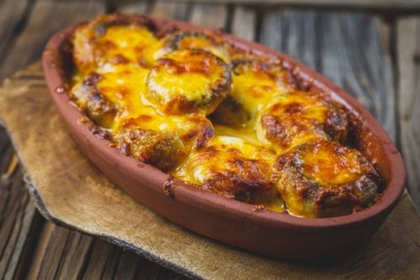 فطر مع جبنة