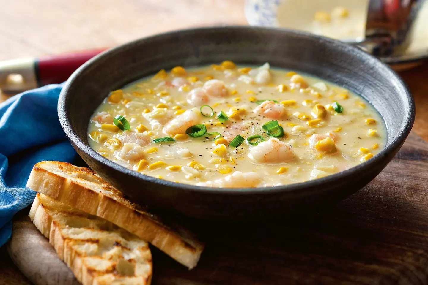 Sweet Corn Soup With Prawn