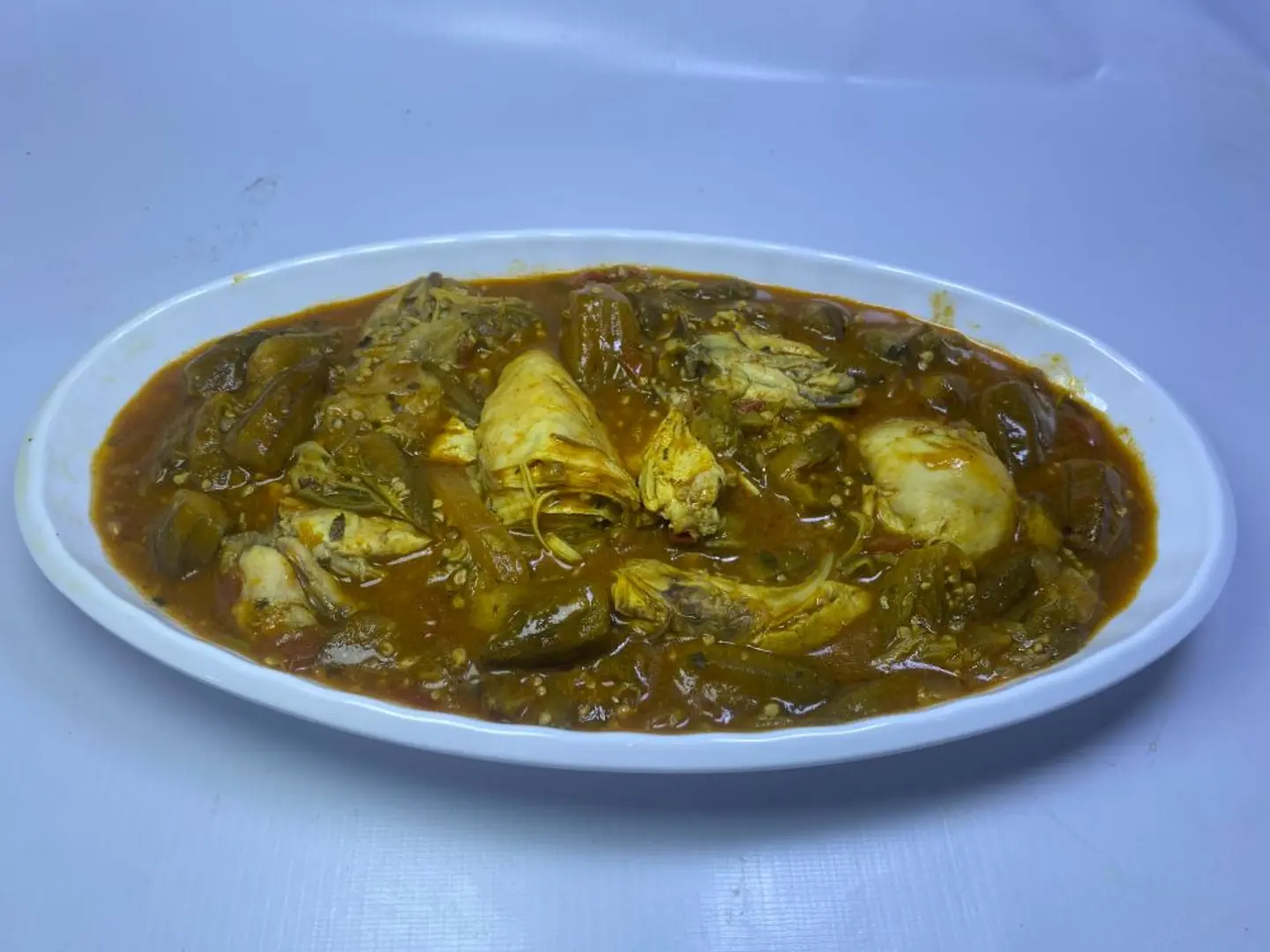 كشنة باميا بالدجاج