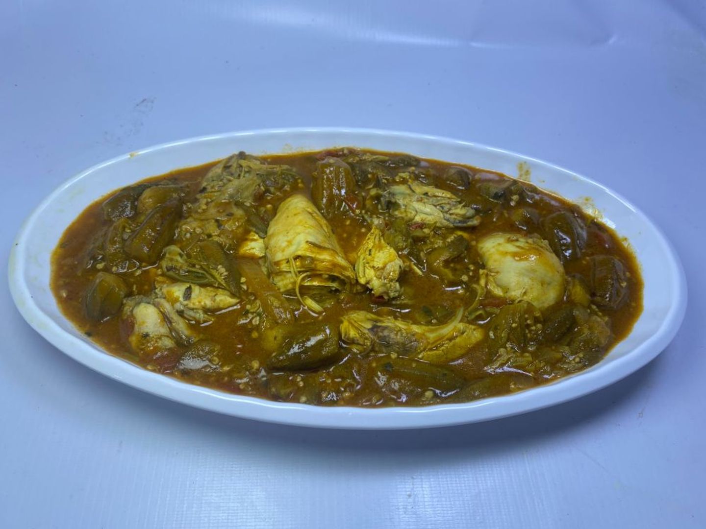 كشنة باميا بالدجاج