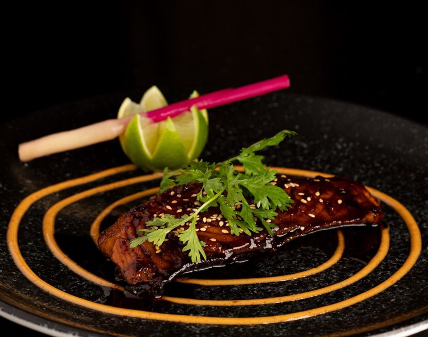 Grill Spicy Salmon Fish