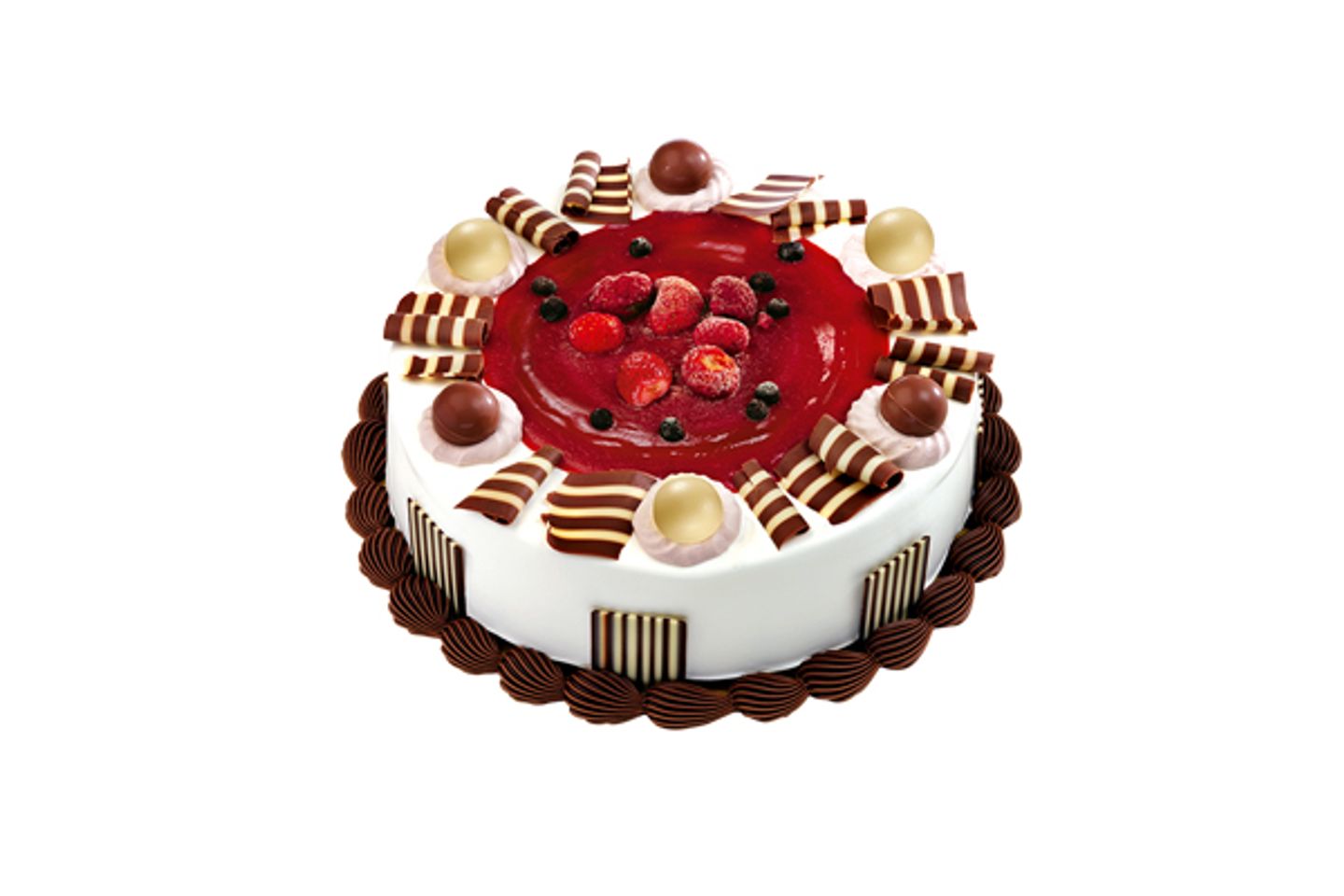 Large Round Cake   Praline Berry Splendor