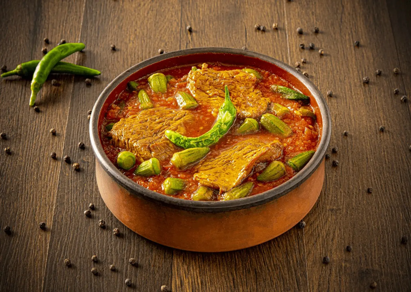 Tagine Okra Meat Meal