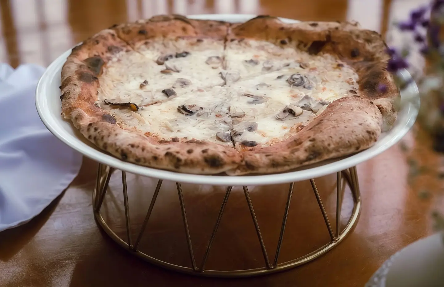 Mushrooms And Truffles Pizza