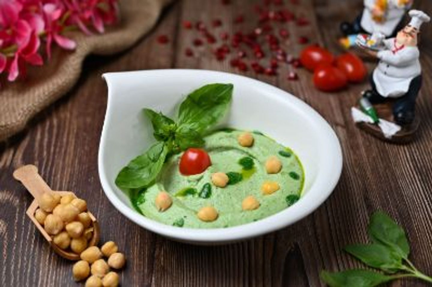 Pesto Hummus