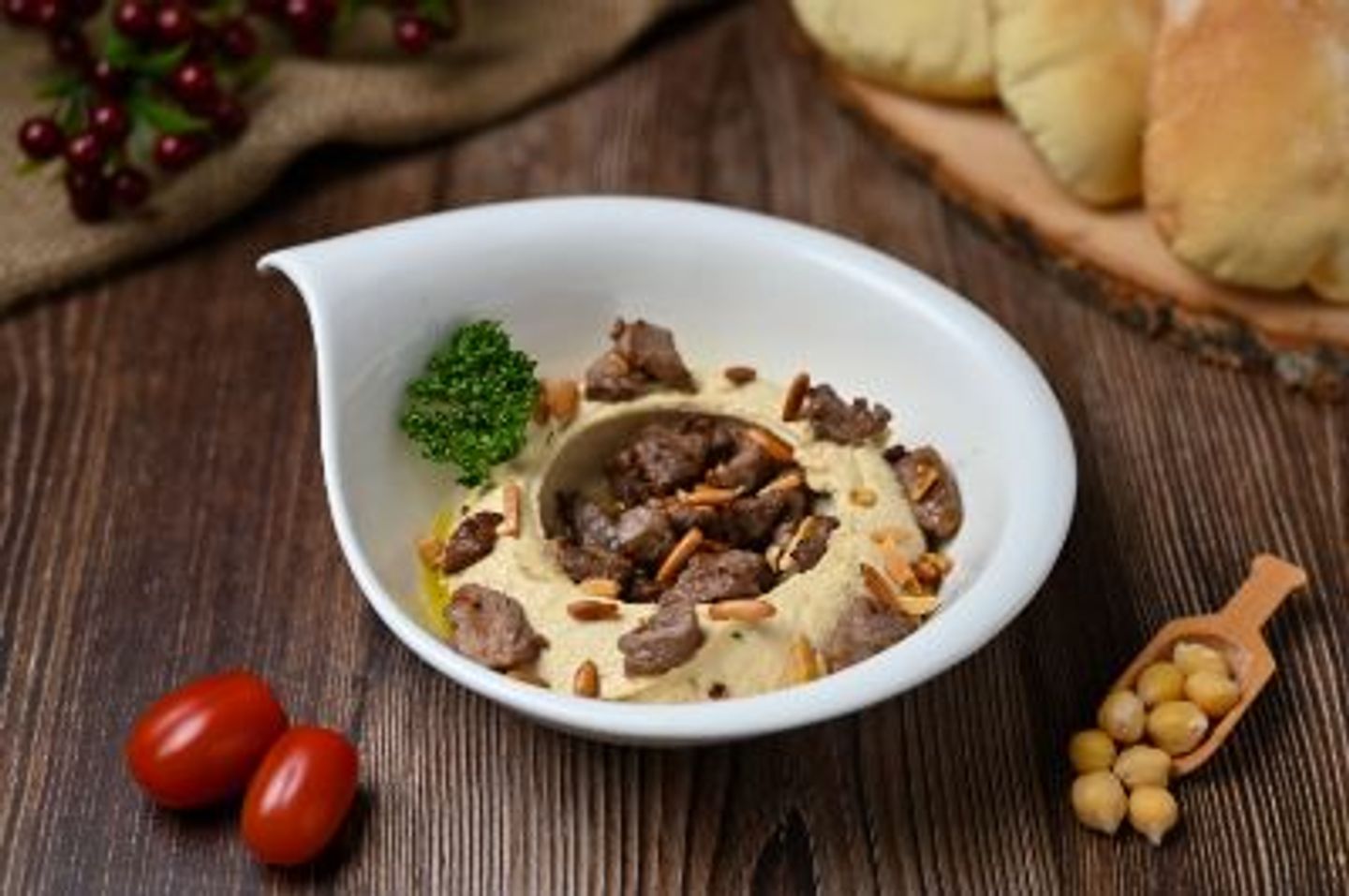 Hummus With Meat