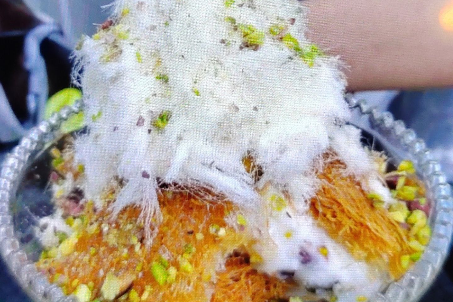 Kunafah With Ice Cream