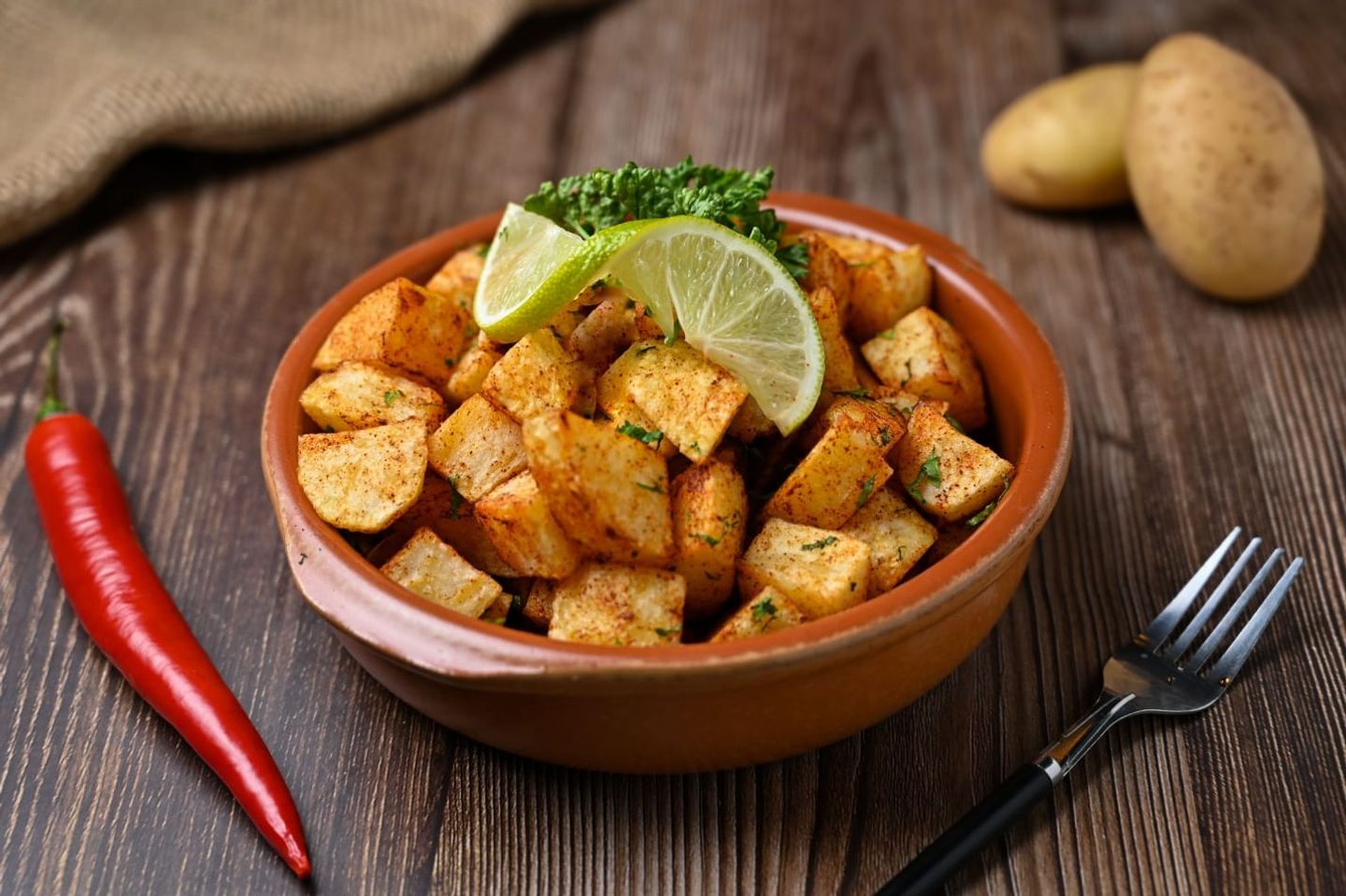 بطاطا حارة بالكريمة