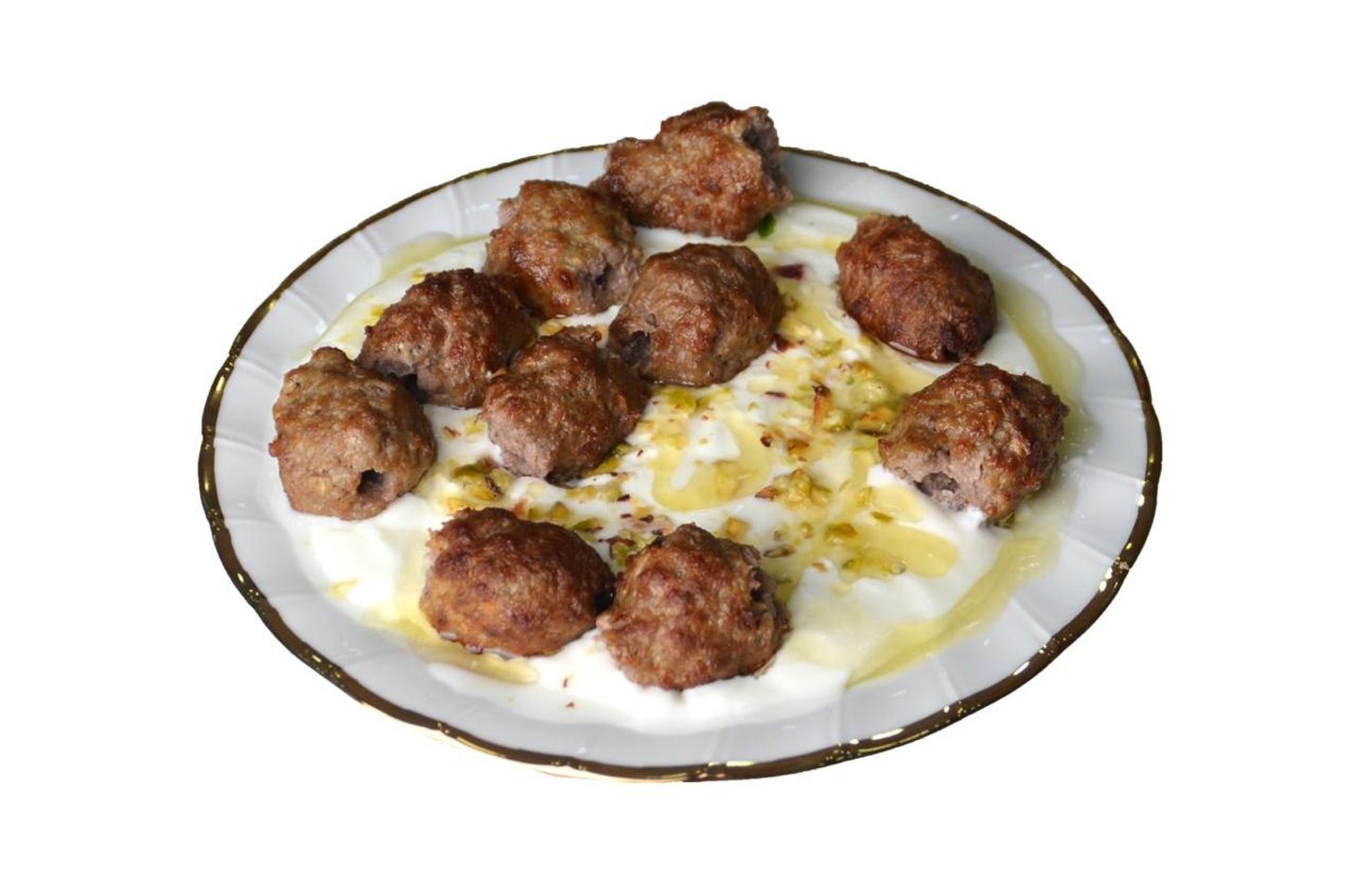مبشور لحم باللبن والسمن البري والستق الحلبي المبشور - مبشور لحم  مع اللبن والفستق والسمن البري نصف كيلو