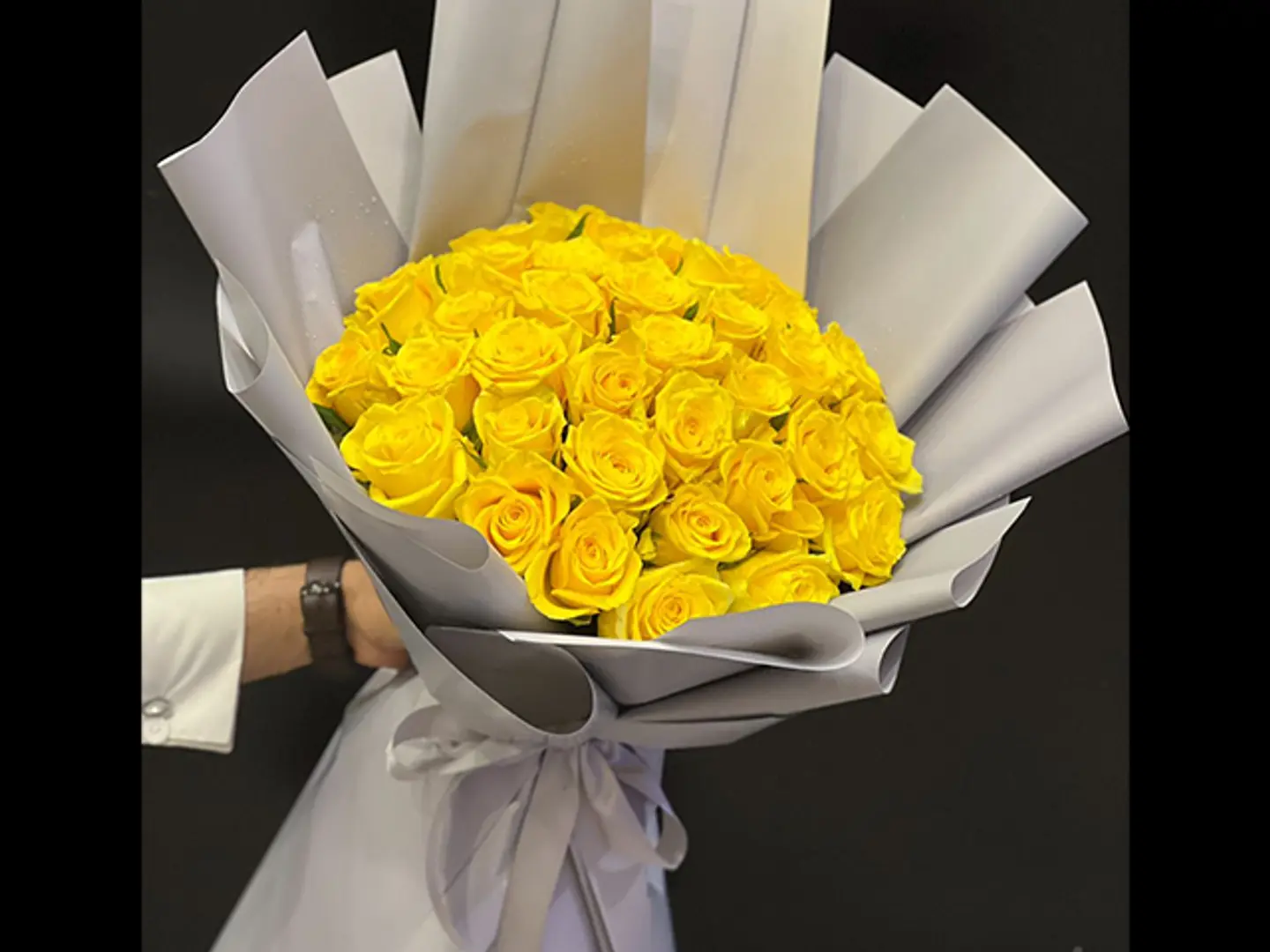 بوكيه لون اصفر حجم كبير
