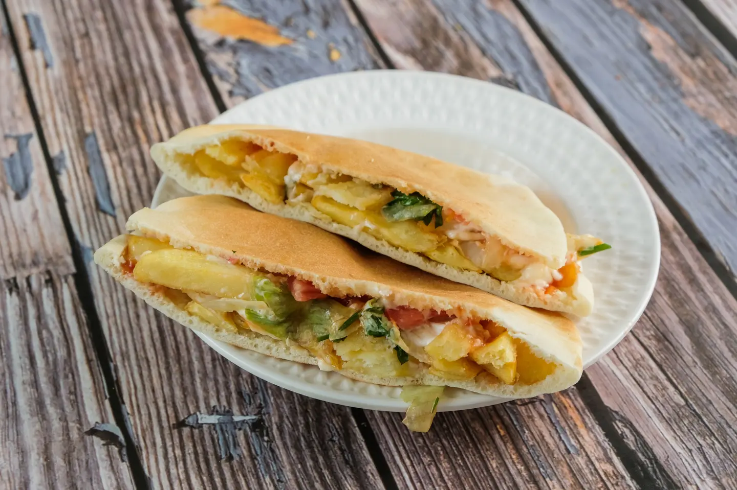 ساندوتش بطاطس جبن صامولي