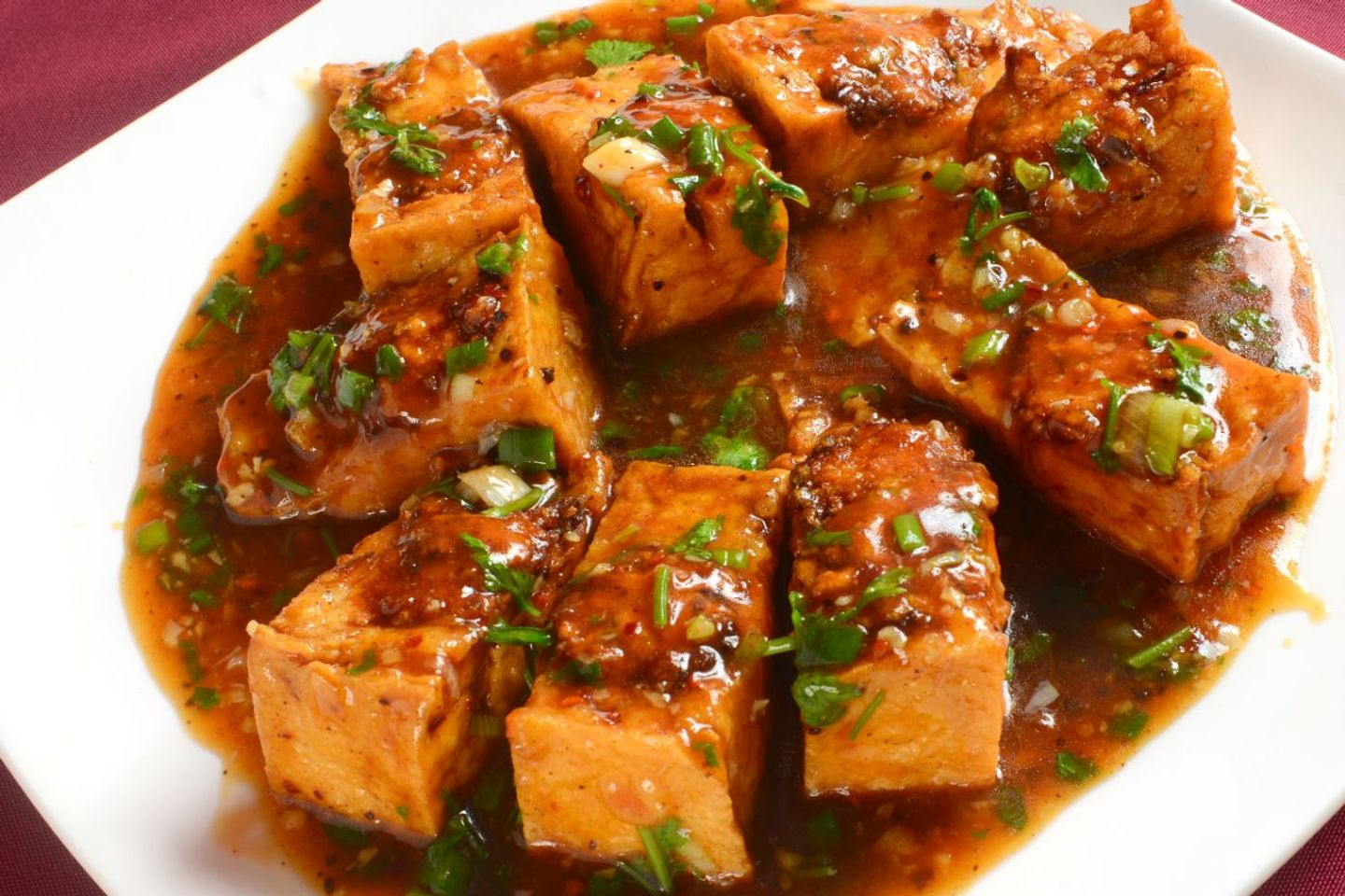 Tofu Stuffed With Chicken