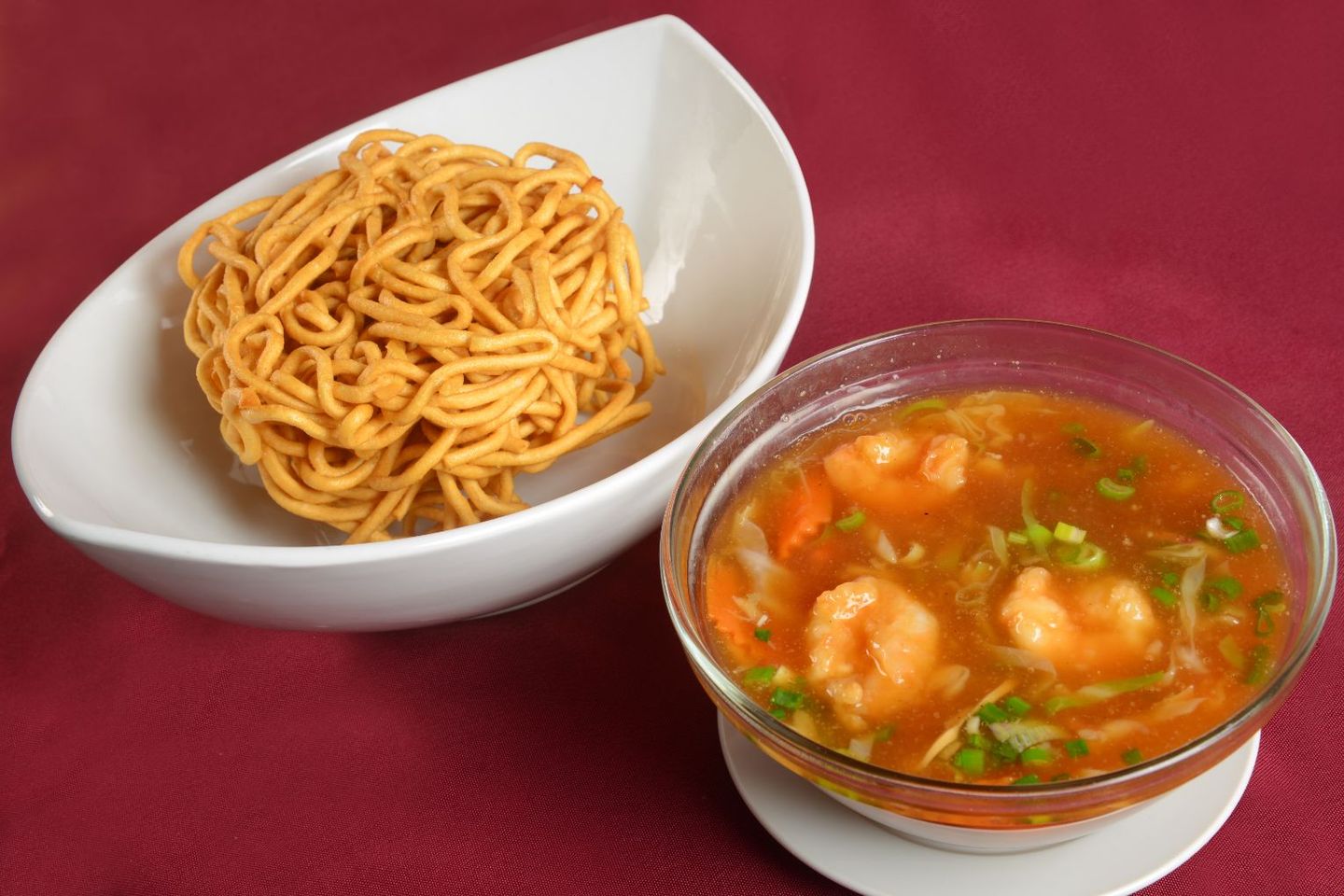 Hong Kong Crispy Noodles With Shrimp