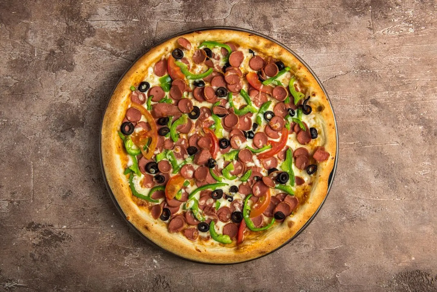 Meet Sausage Pizza