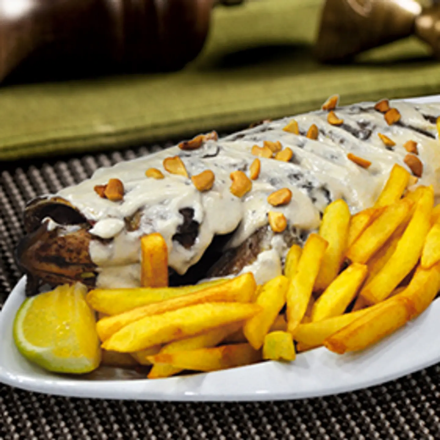 Grilled Grouper Fish With Tahini Sauce