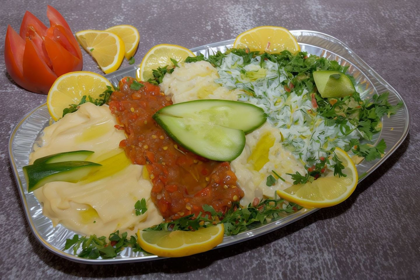 صحن مقبلات مشكل  - كبير