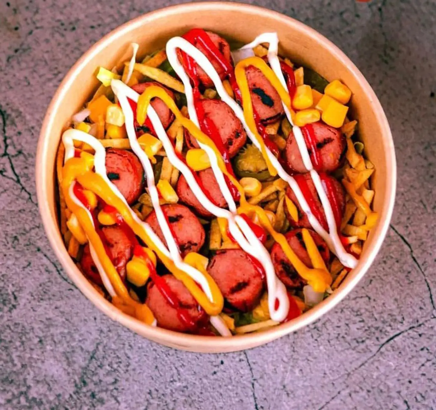 Hot Dog And Zap Salad