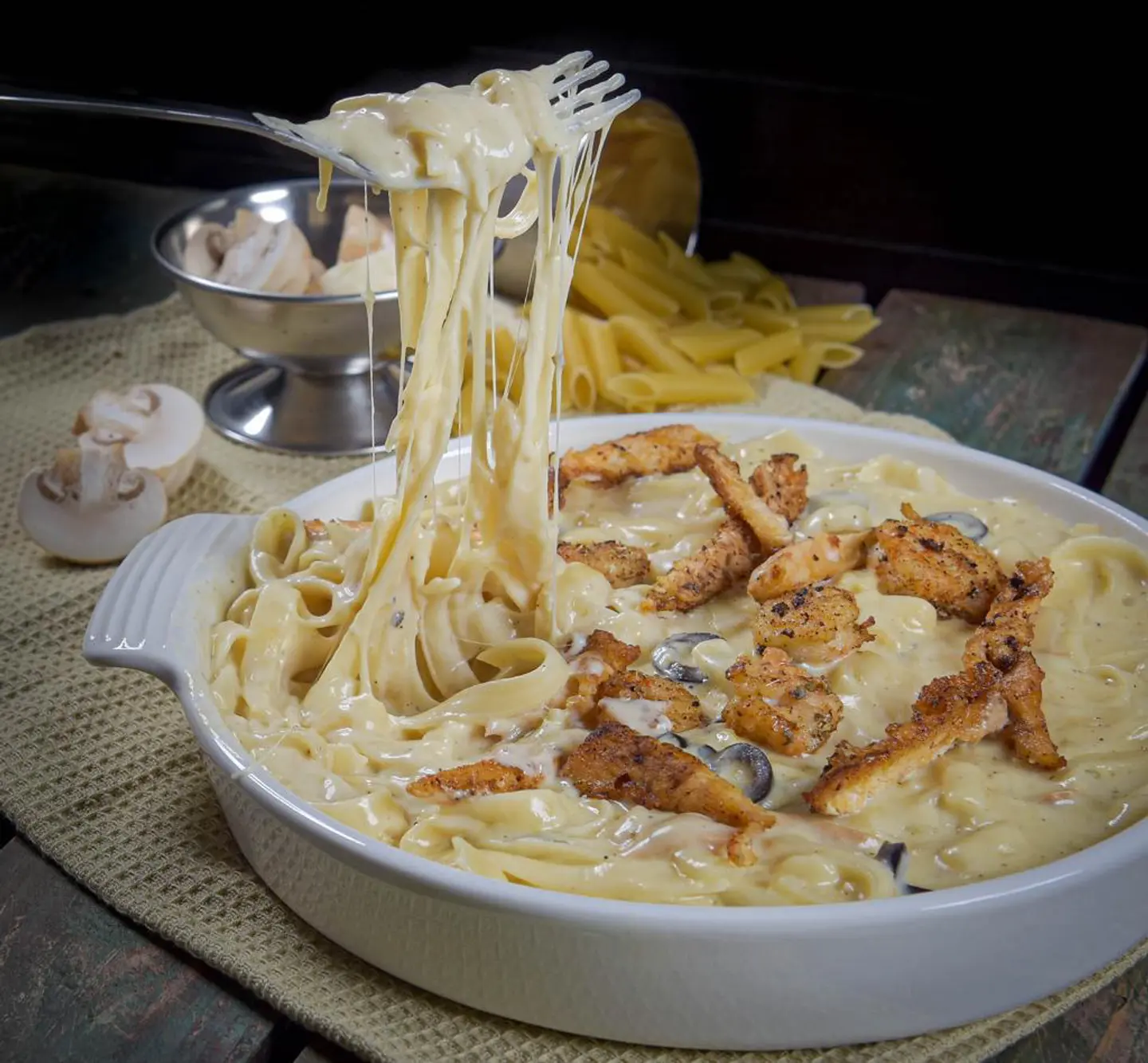 Fettuccine Shrimp And Chicken