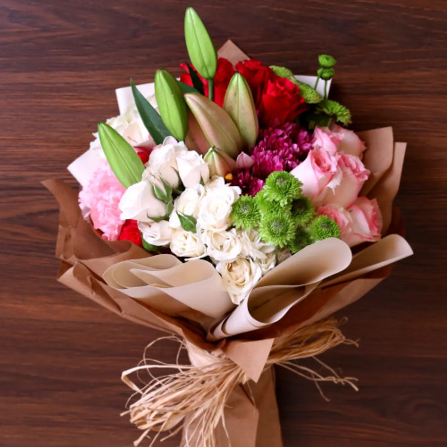 باقة ورد طبيعي B90
