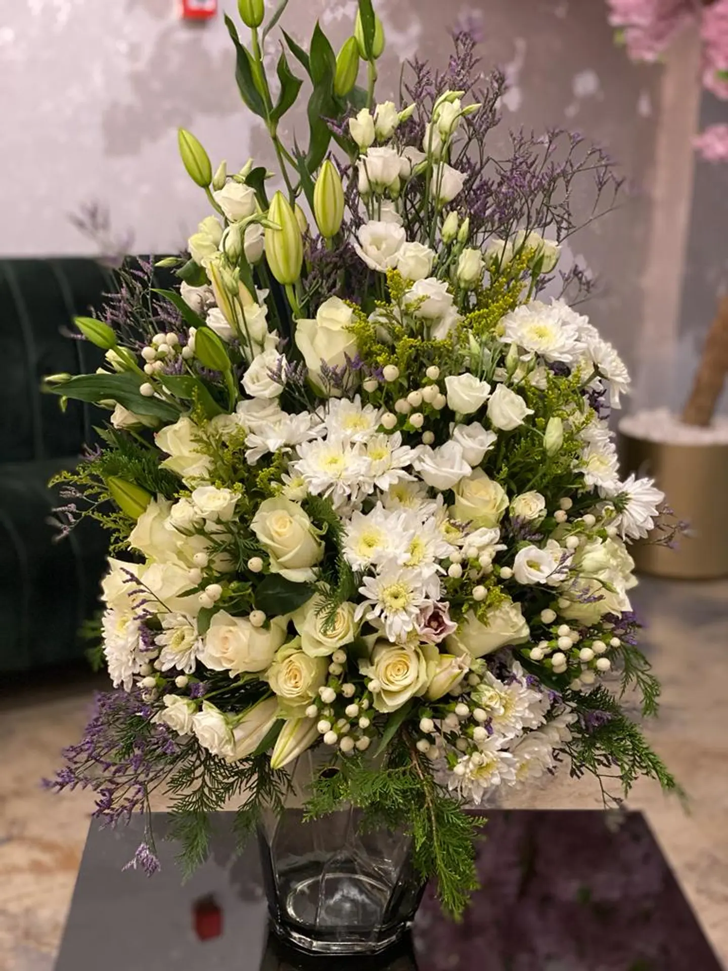 فازة ورد طبيعي V38