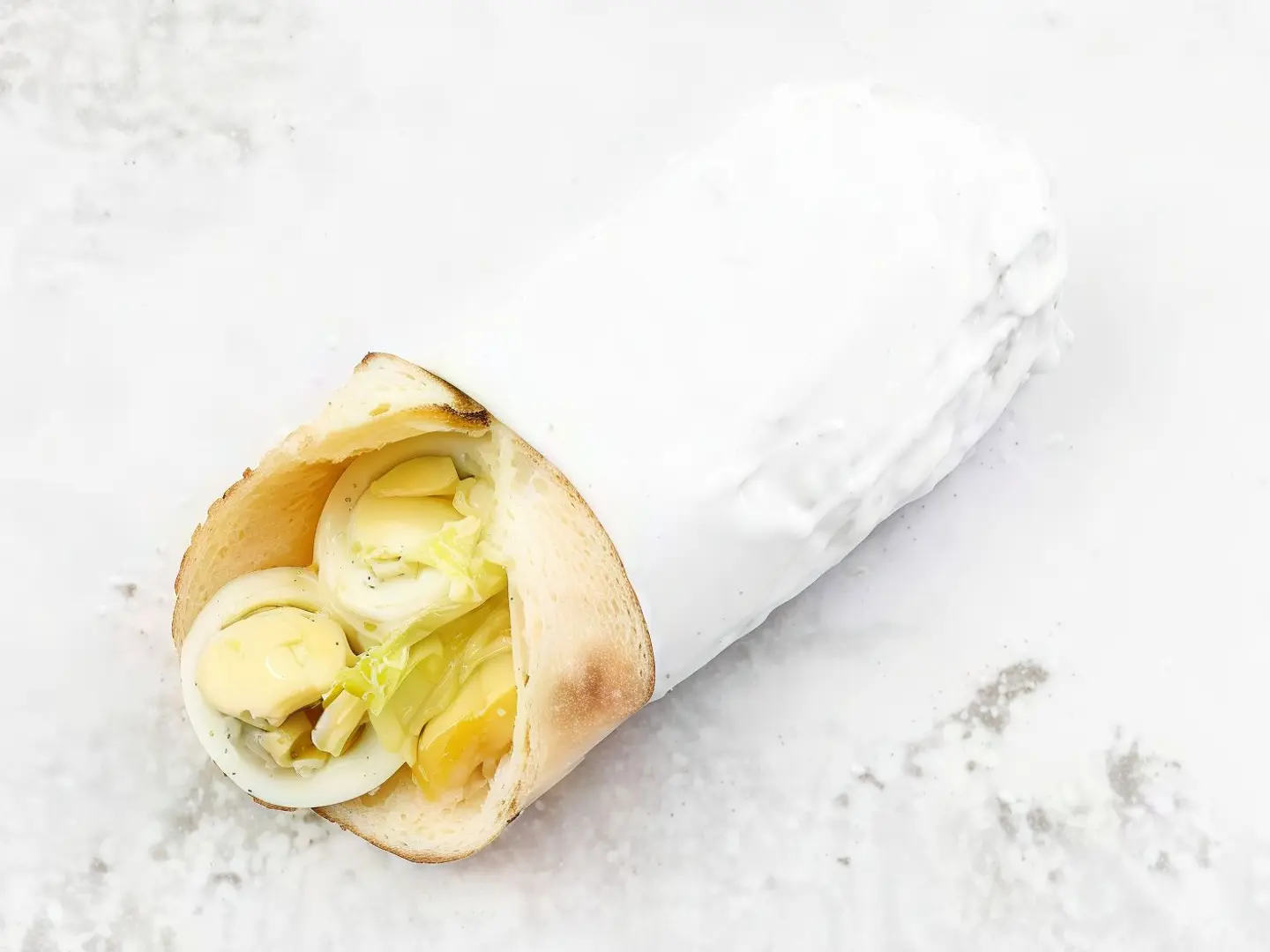 ساندويش بيض مسلوق