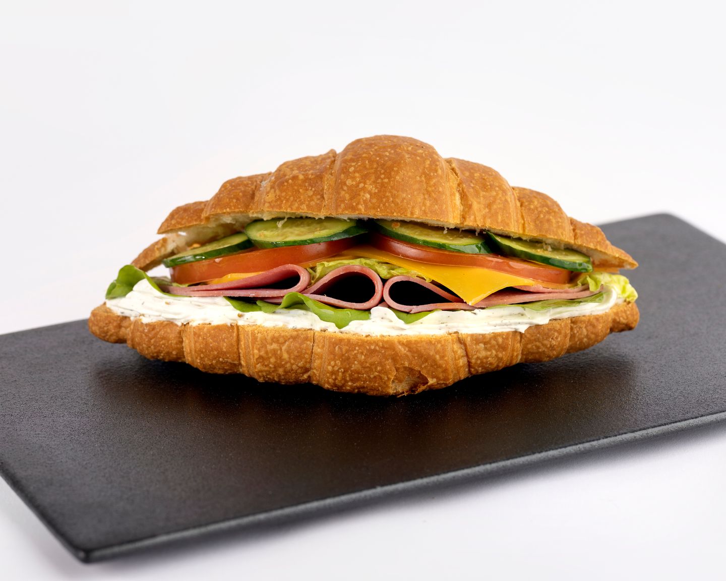 Mortadella And Cheddar Croissant