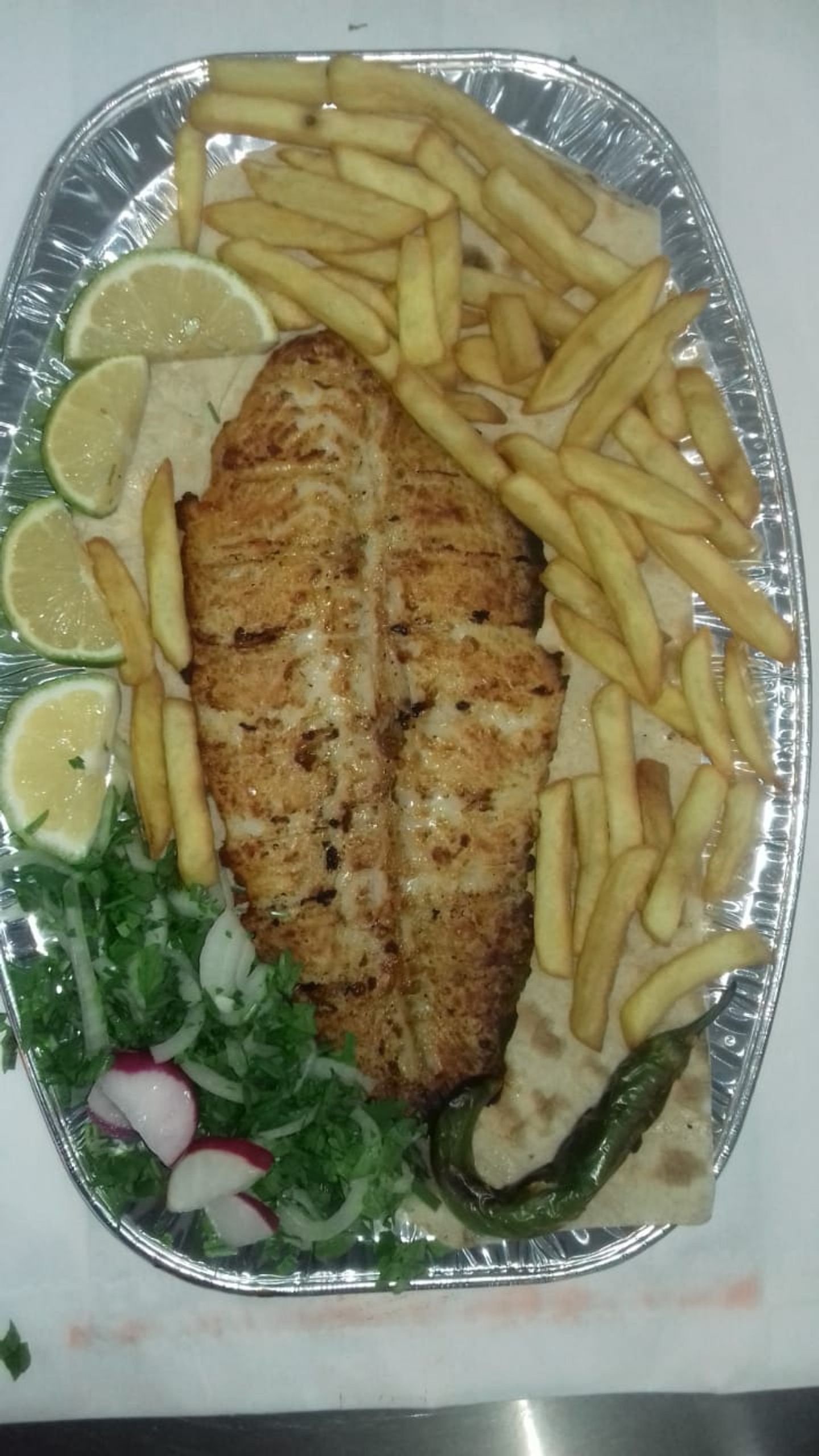 سمك فيليه مشوي