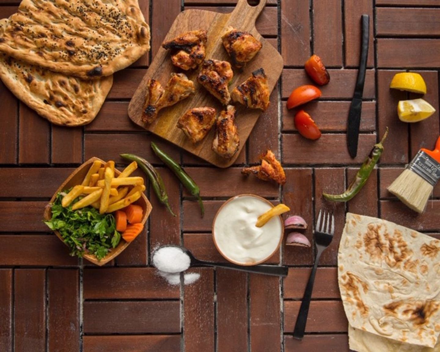 شيش طاووق بالعظم