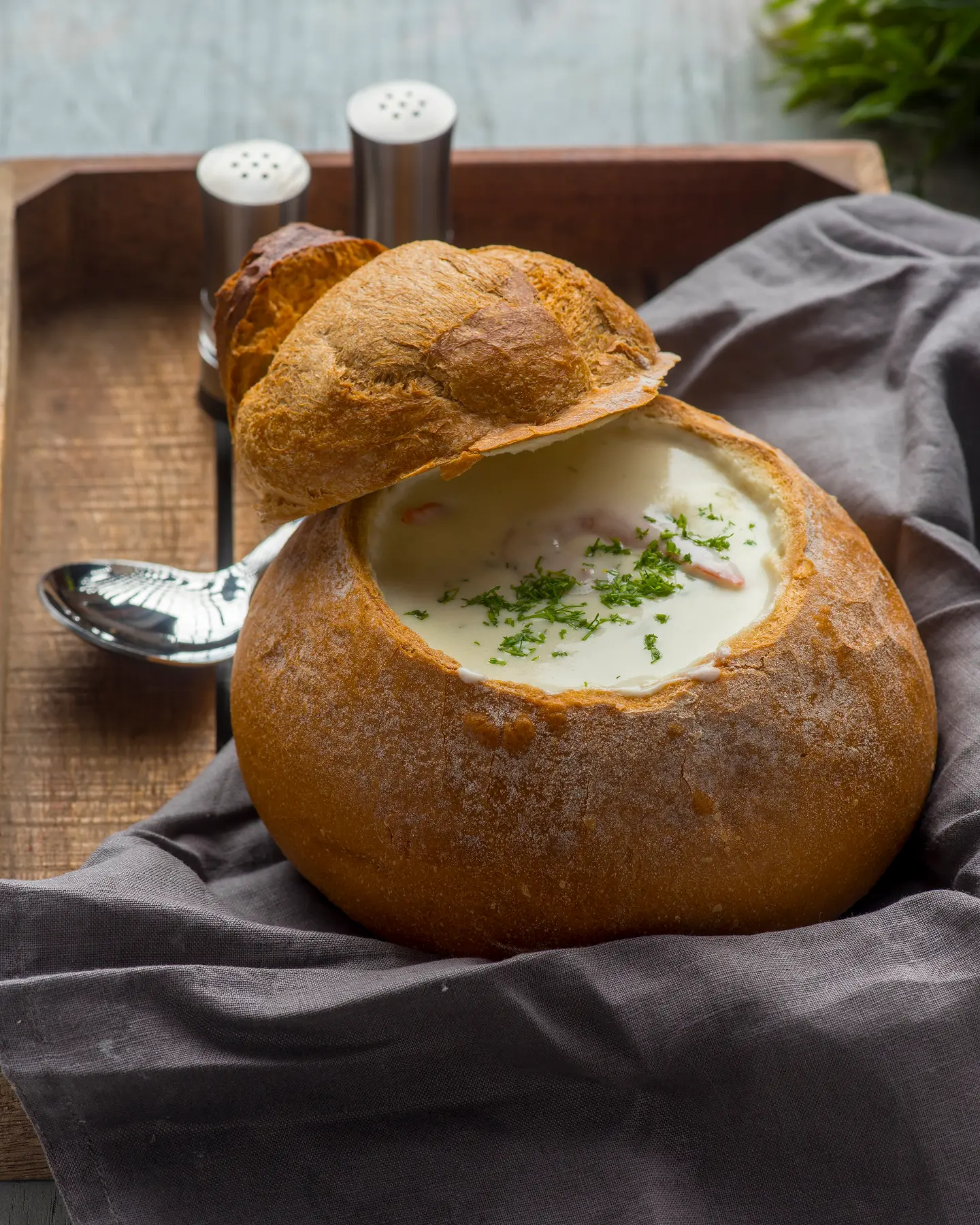 شوربةالدجاج والفطر