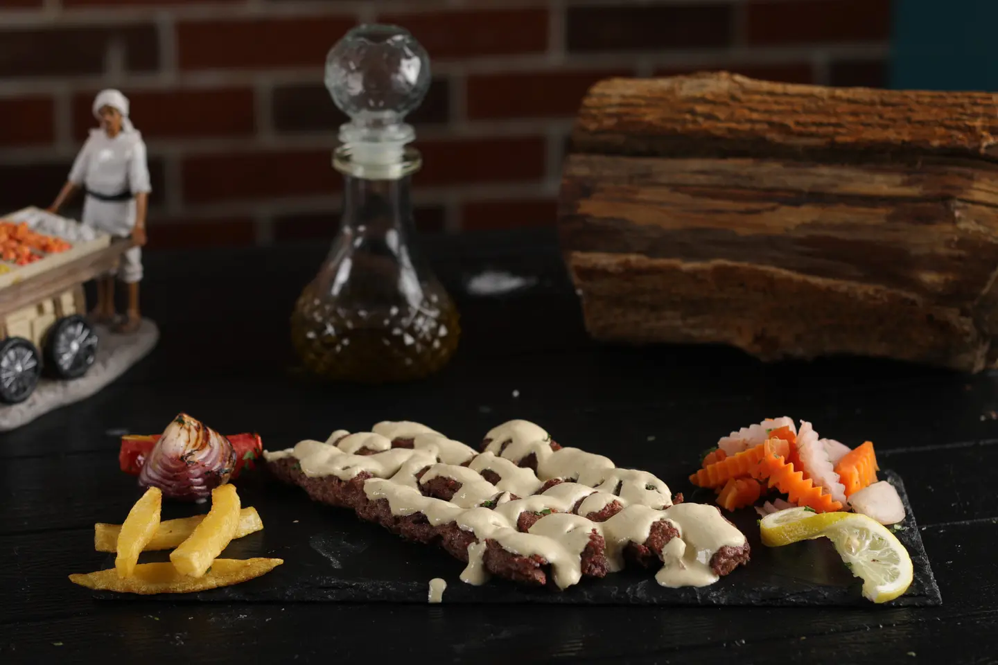 Meat Kebab With Tahini