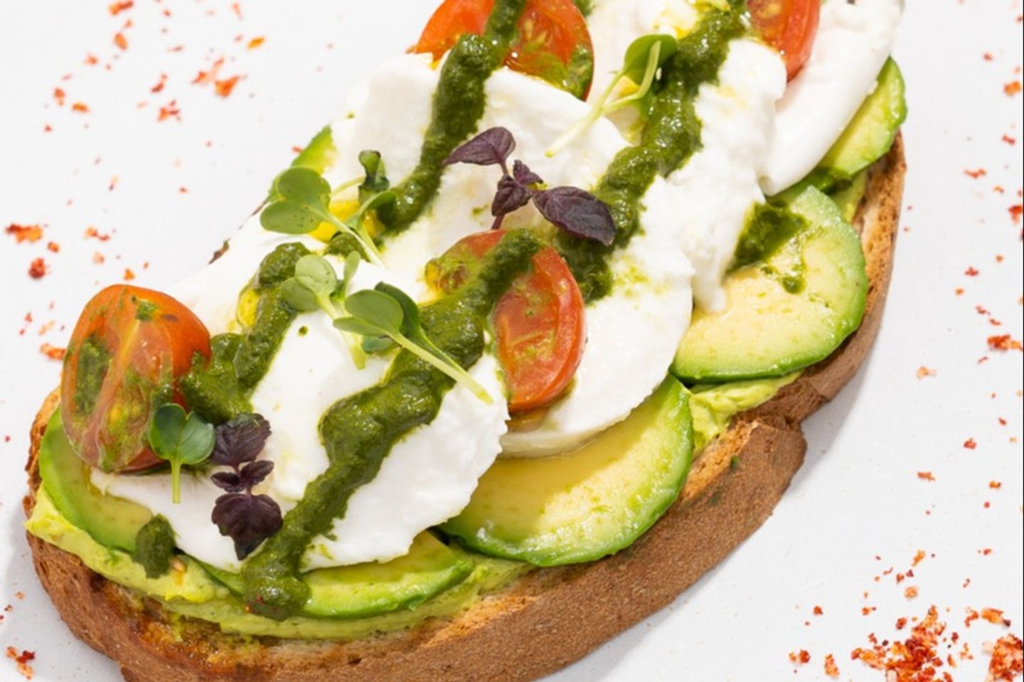 Mozzarella Avocado Toast