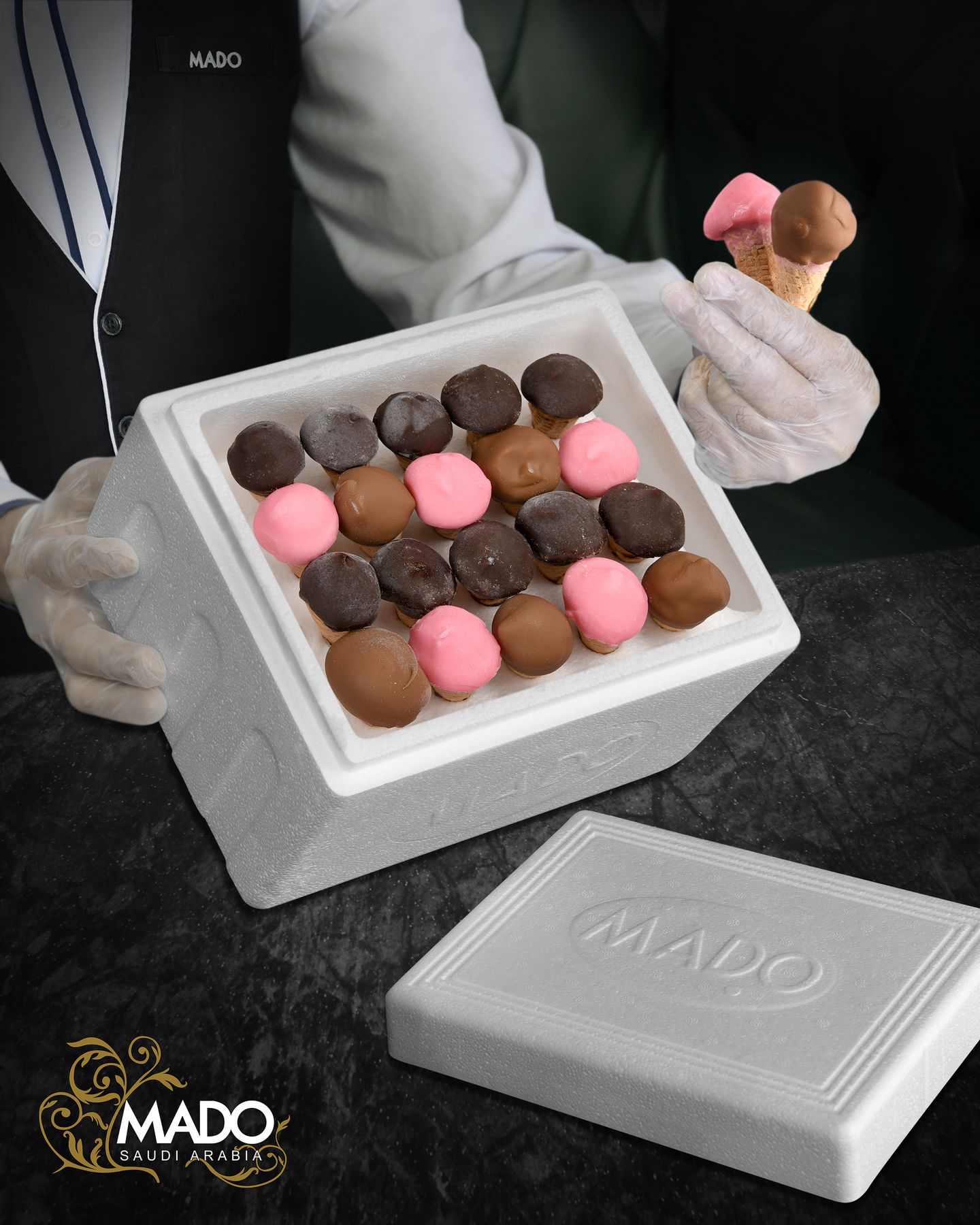 Finger Ice Cream Box
