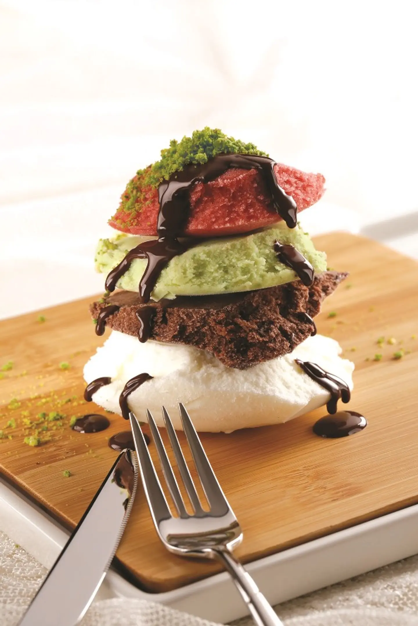 Mixed Fruit Ice Cream - Pieces Of Mixed Fruits With Delicious Ice Cream