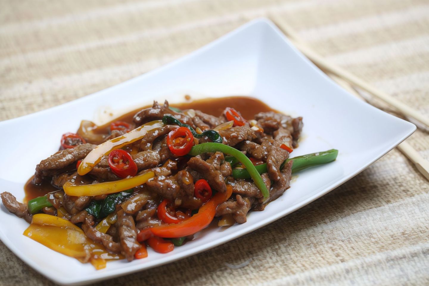 Beef With Fresh Basil And Chili
