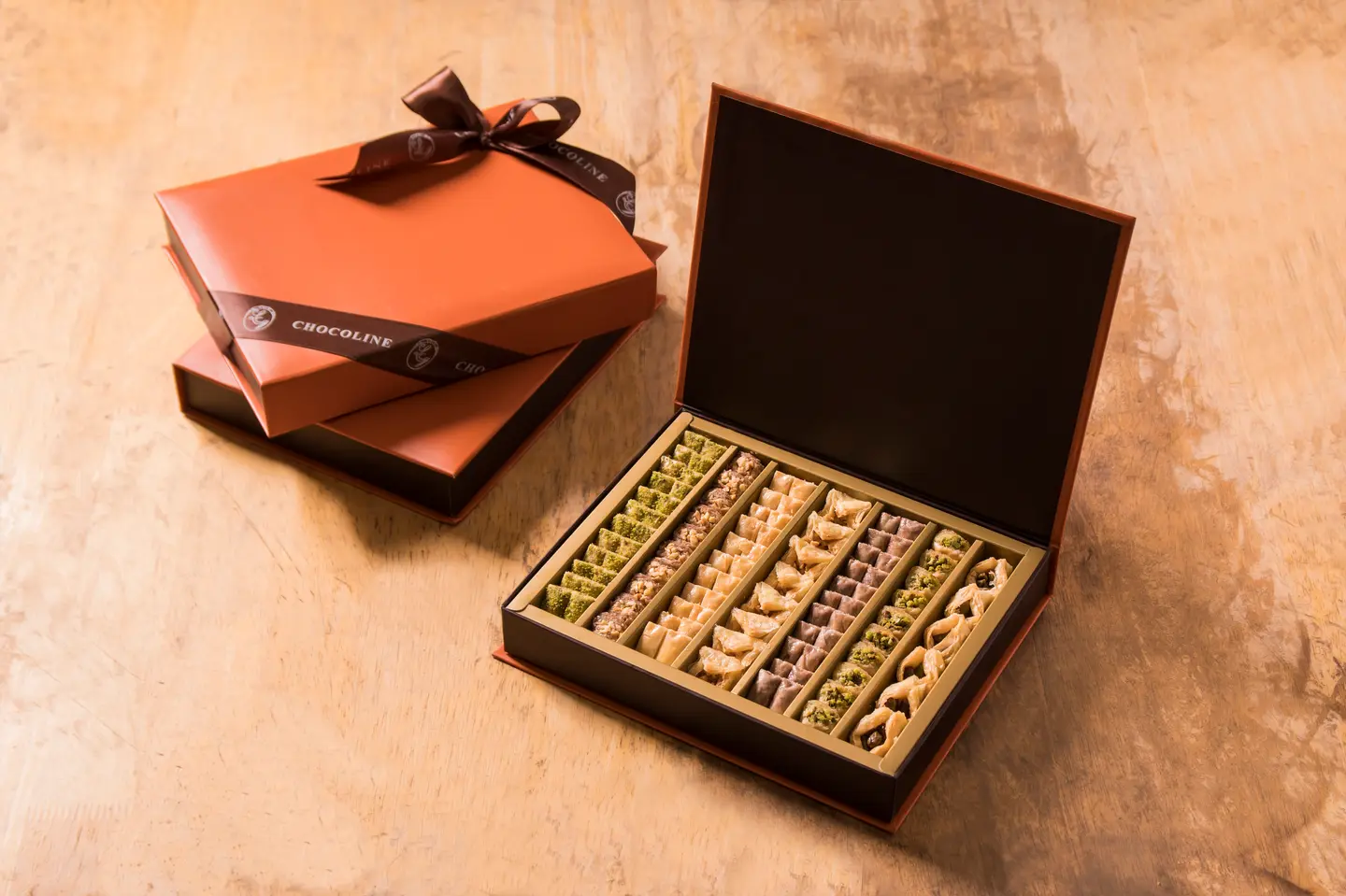 علبه ميني بقلاوه شوكولاين