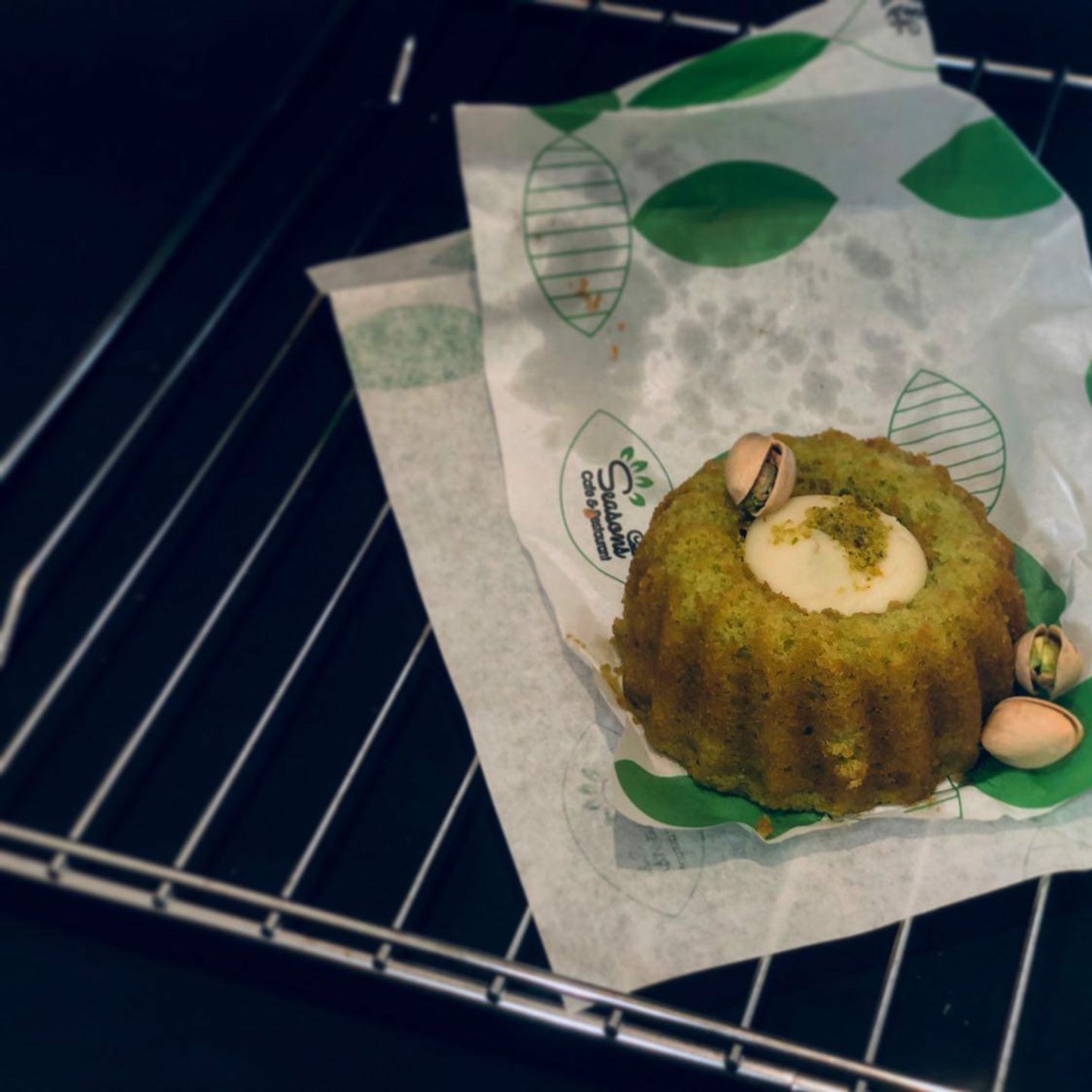 Molten Pistachio Cake