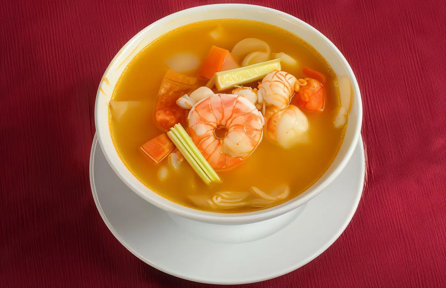 Tom Yum Soup With Seafood