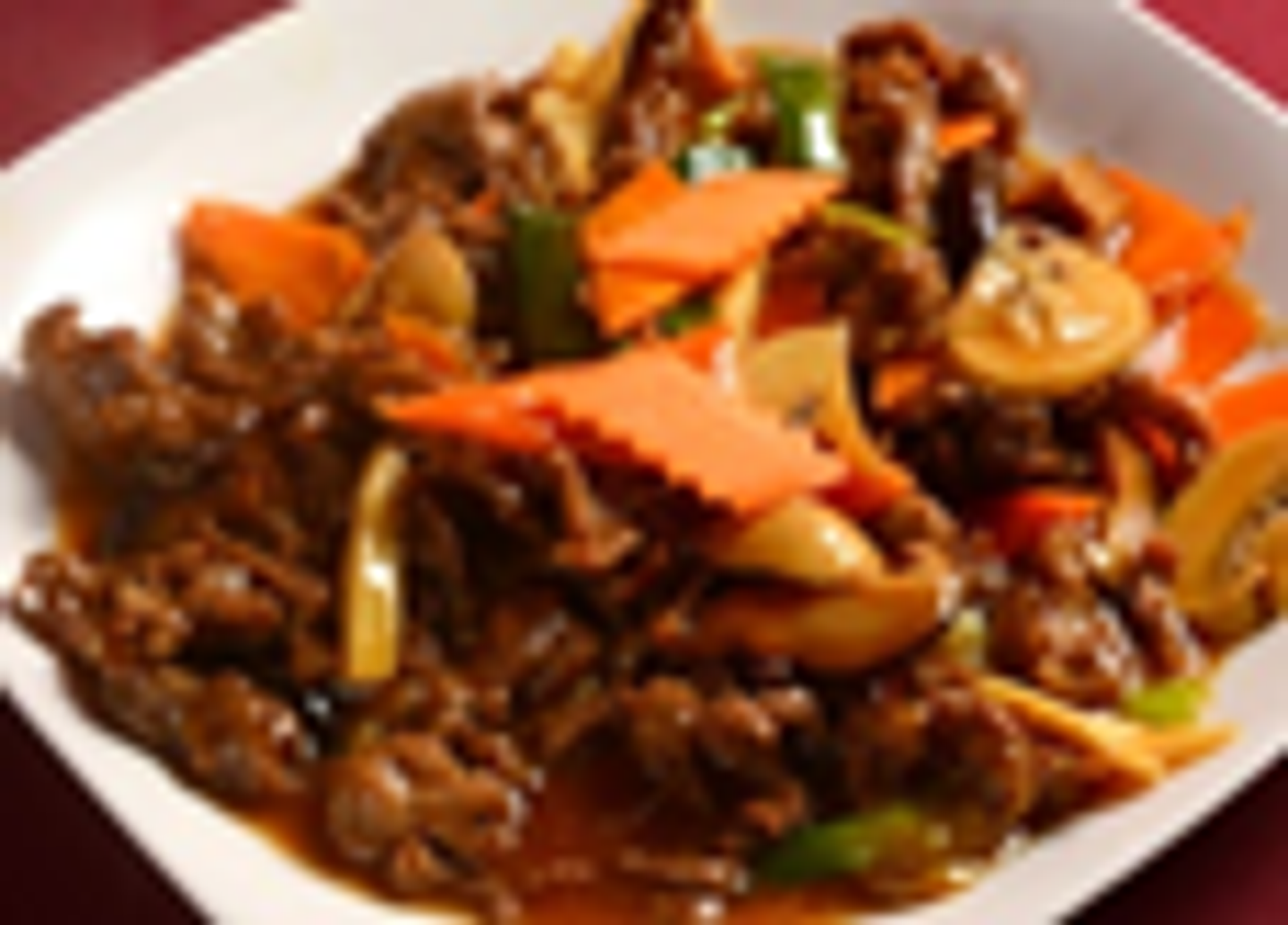 Mutton With Black Mushroom & Bamboo Shoots